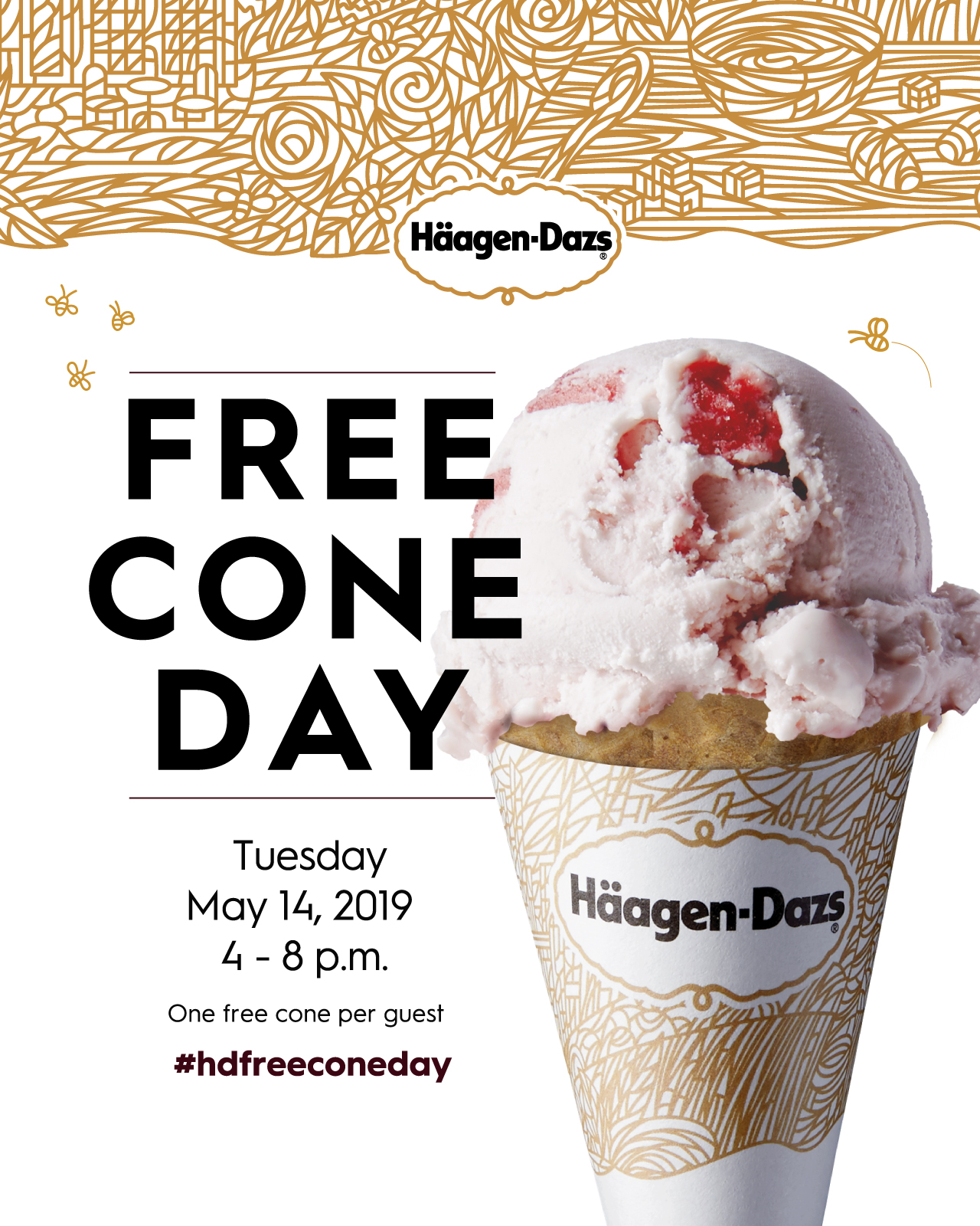HaagenDazs Free Cone Day! Palisades Center