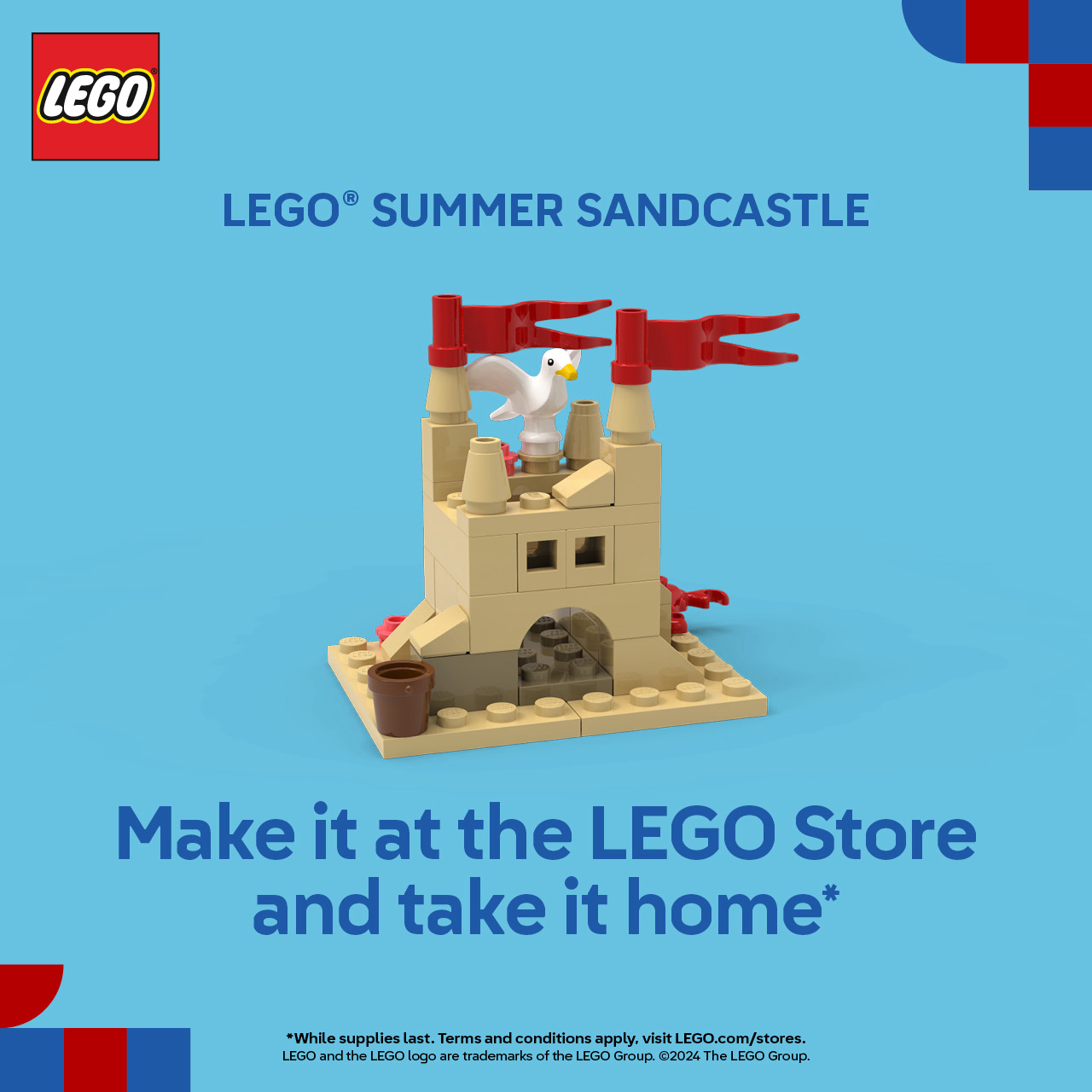 LEGO USCA Campaign 53 Build a LEGO® Summer Sandcastle at The LEGO Store and take it home with you EN 1280x1280 1